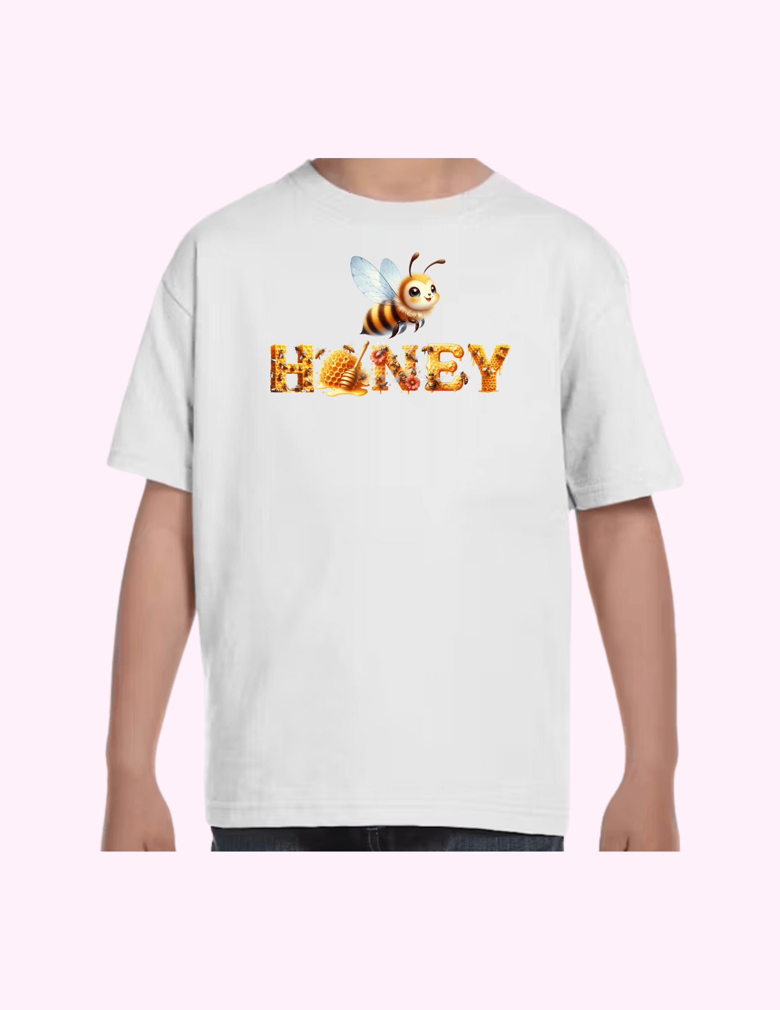 Honey - Kids T-Shirt featuring unique artwork, perfect for personal style and expression.