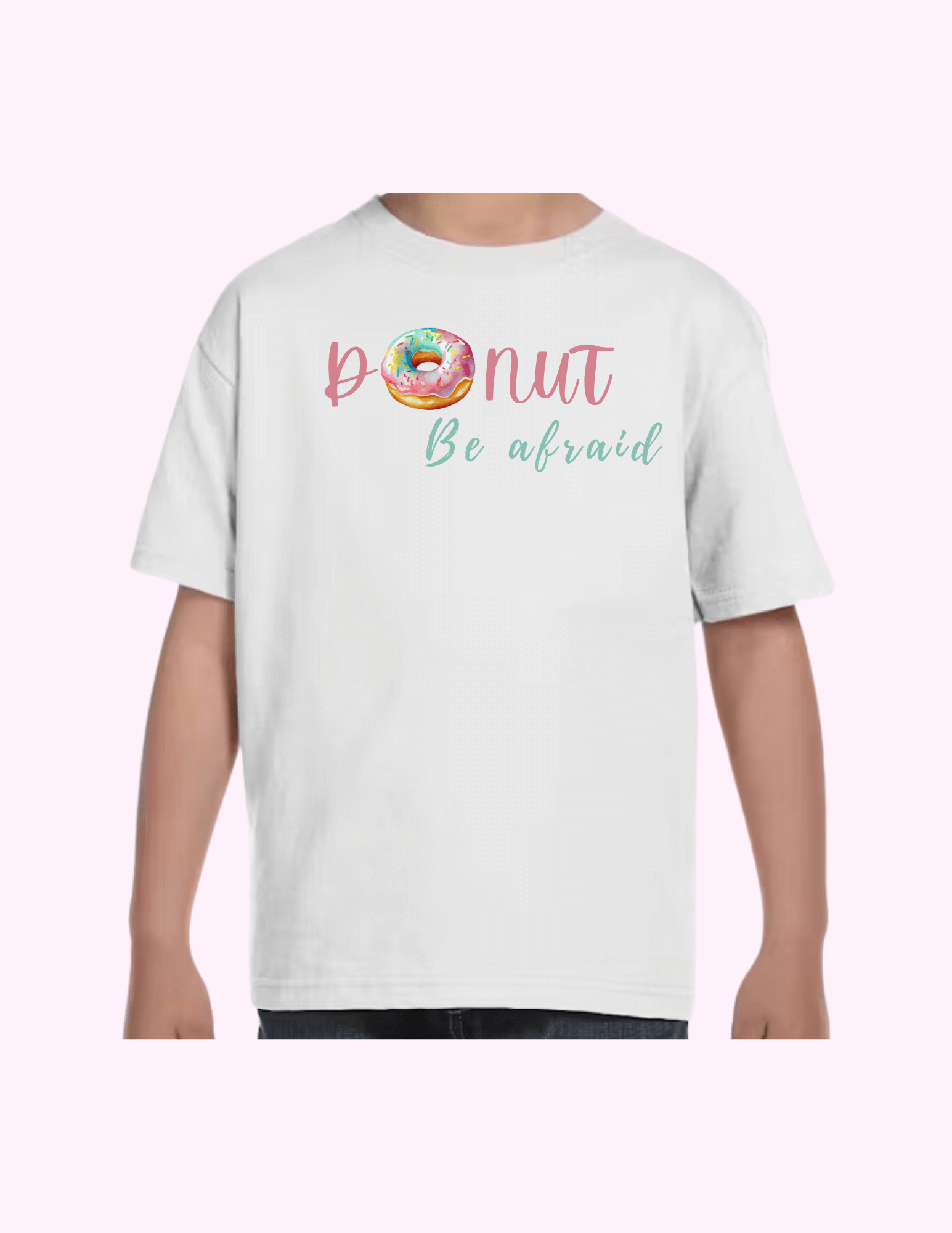 Donut Be Afraid - Kids T-Shirt featuring unique artwork, perfect for personal style and expression.
