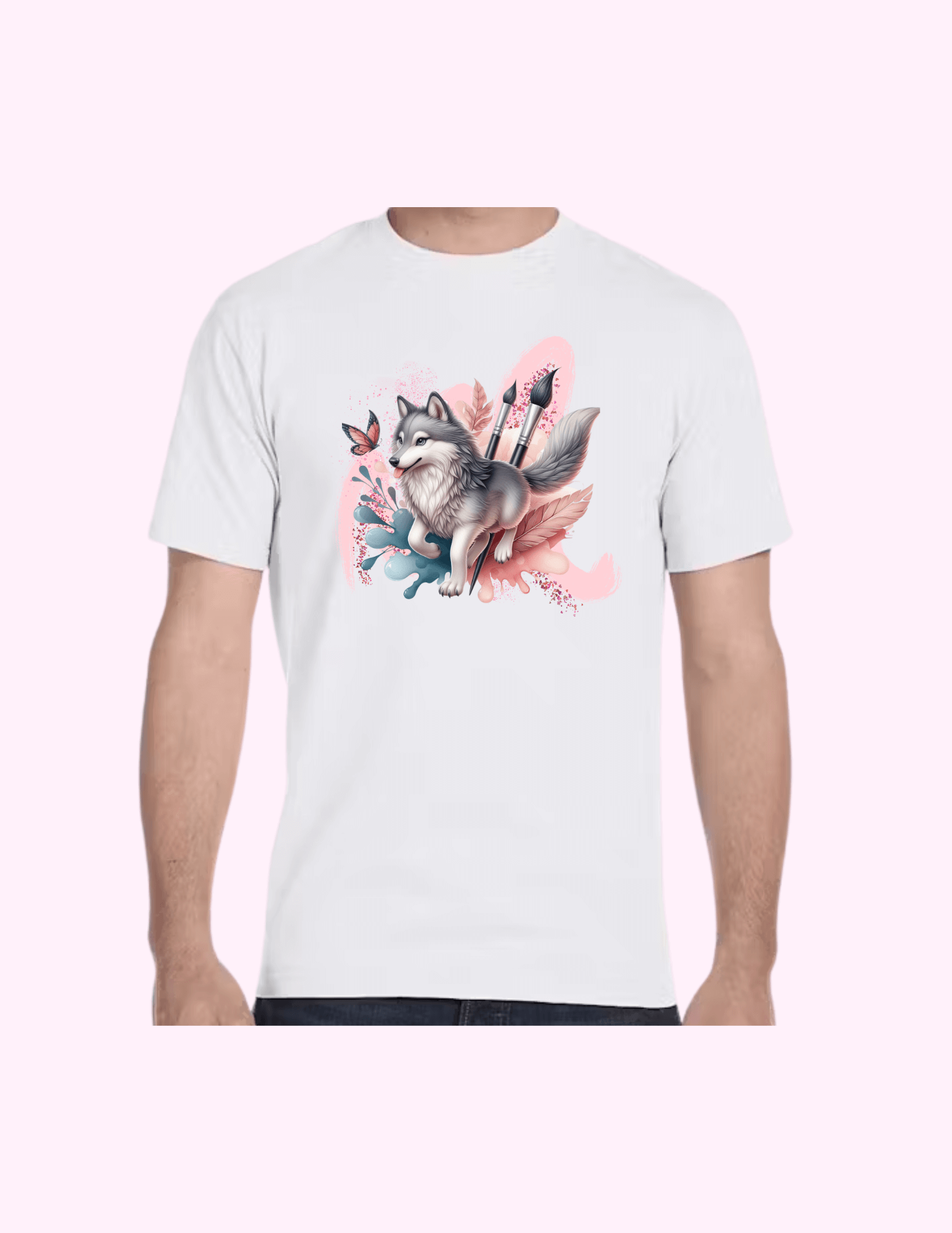 Paint Brush - Adult T-Shirt featuring unique artwork, perfect for personal style and expression.