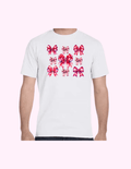 Red Bows - Adult T-Shirt featuring unique artwork, perfect for personal style and expression.