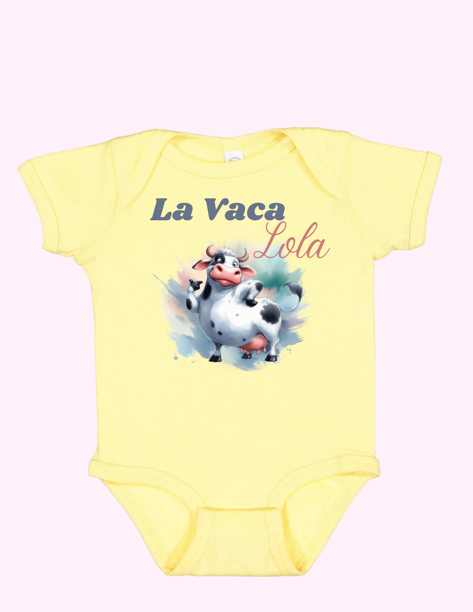La Vaca Lola (Infant) featuring unique artwork, perfect for personal style and expression.