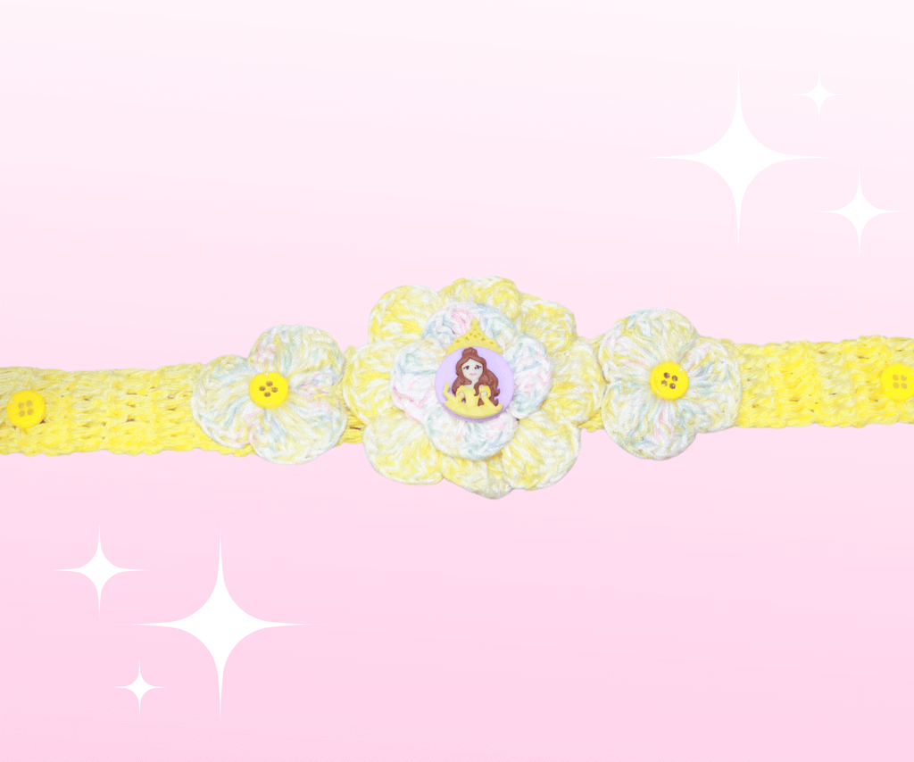 Princess Fashion Headband Yellow crafted with handmade techniques for a truly unique style.