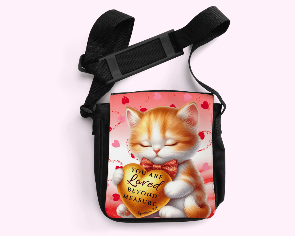 You Are Loved - Crossbody Small Bag featuring unique artwork, perfect for personal style and expression.