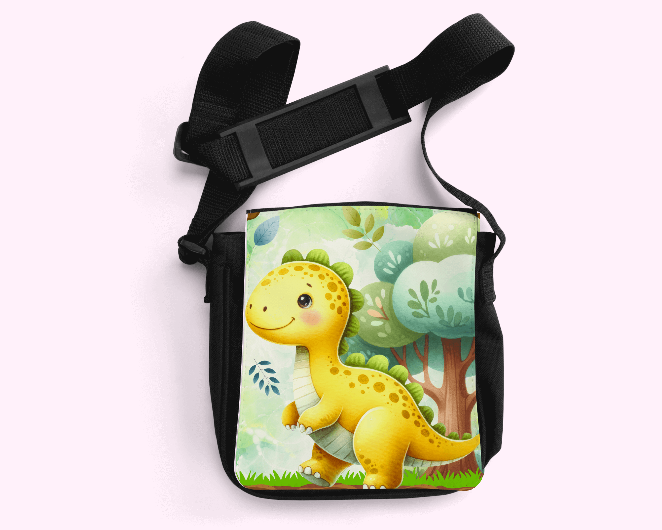 Dino - Crossbody Small Bag featuring unique artwork, perfect for personal style and expression.