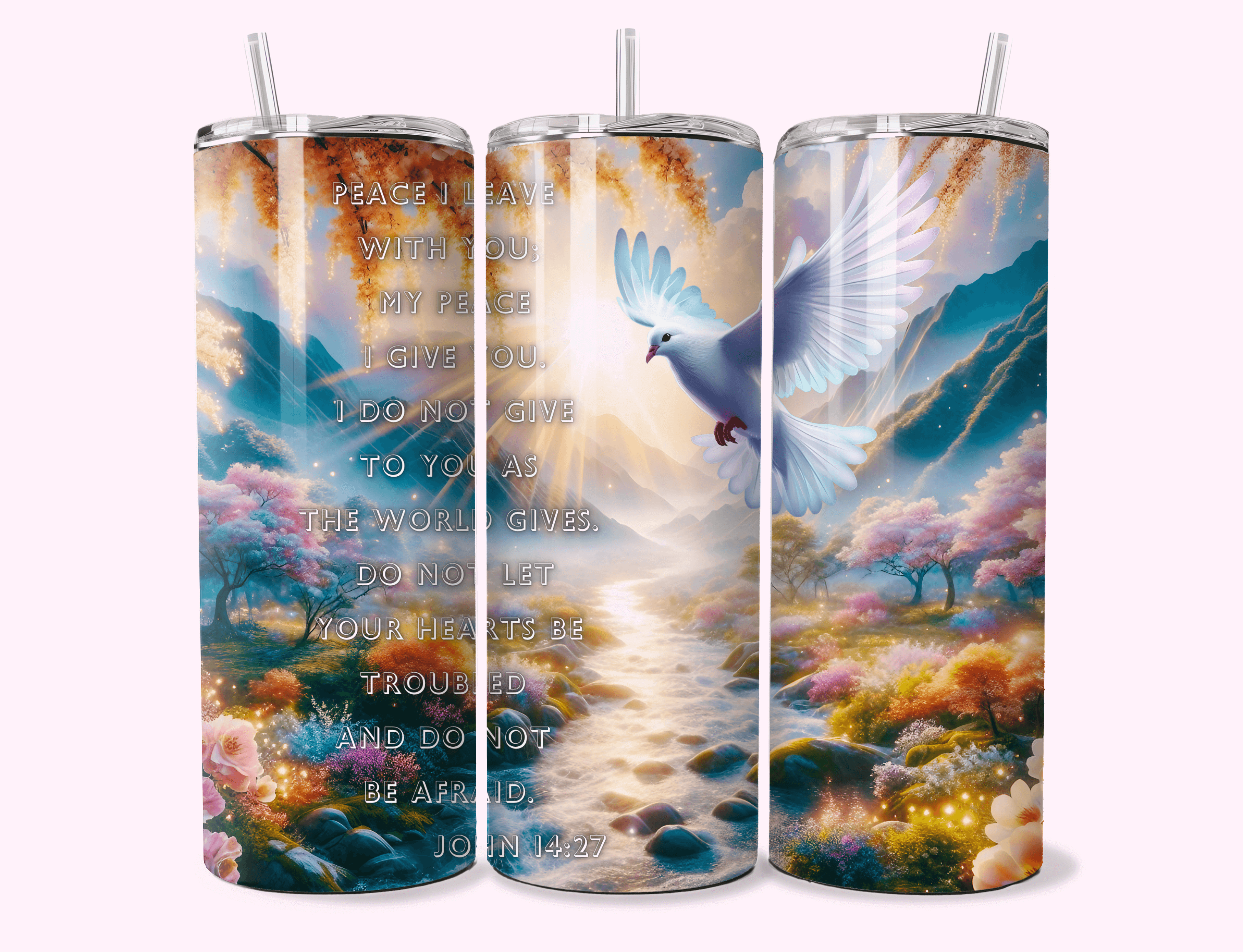 Double-walled stainless steel tumbler, designed for insulation to keep drinks hot or cold for longer periods.