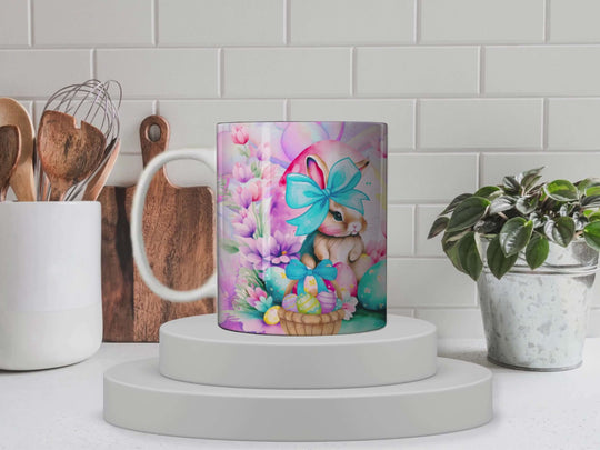 Easter Bunny - Ceramic Mugs featuring unique artwork, perfect for personal style and expression.