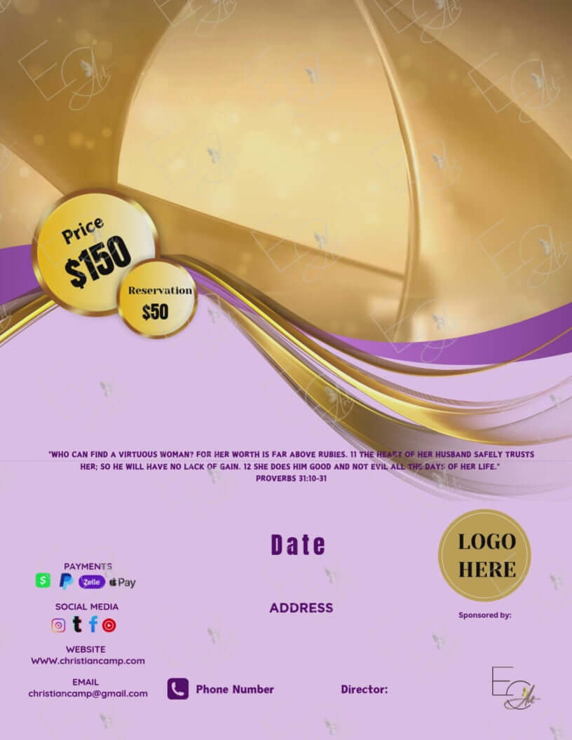 Custom Flyer Creation - flyer example with unique art and style made to impress the viewer.