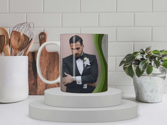 Wedding Set of 2 MR / MRS - Ceramic Mugs featuring unique artwork, perfect for personal style and expression.