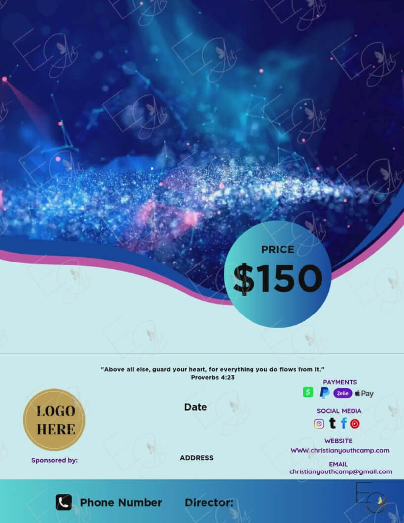 Custom Flyer Creation - flyer example with unique art and style made to impress the viewer.