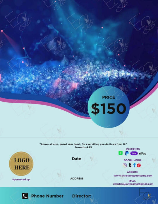 Custom Flyer Creation - flyer example with unique art and style made to impress the viewer.