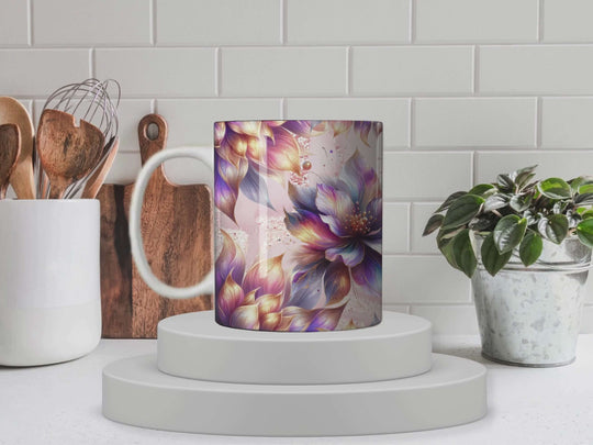 Dream Flower - Ceramic Mugs featuring unique artwork, perfect for personal style and expression.