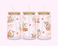 Vintage Teapot - Glass Cup With Bamboo Lid 16oz featuring unique artwork, perfect for personal style and expression.