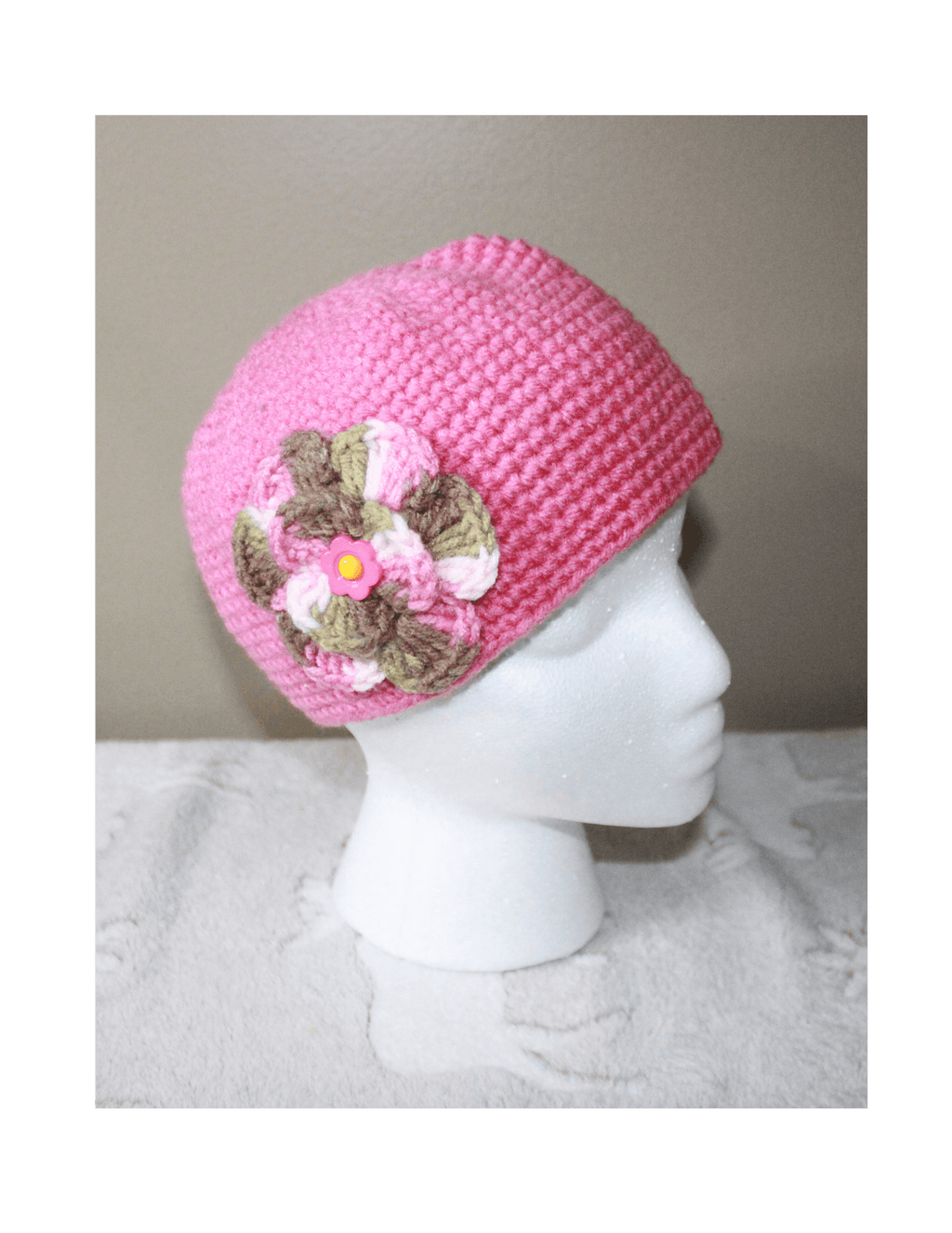 Pink Cute Hat For Women featuring unique artwork, perfect for personal style and expression.