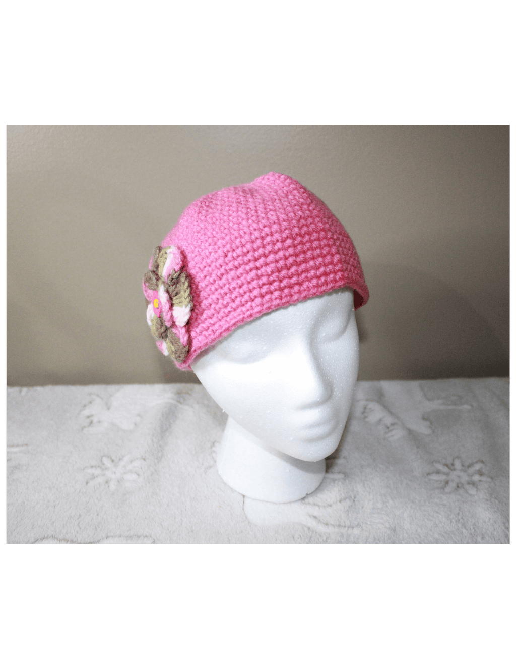 Pink Cute Hat For Women featuring unique artwork, perfect for personal style and expression.
