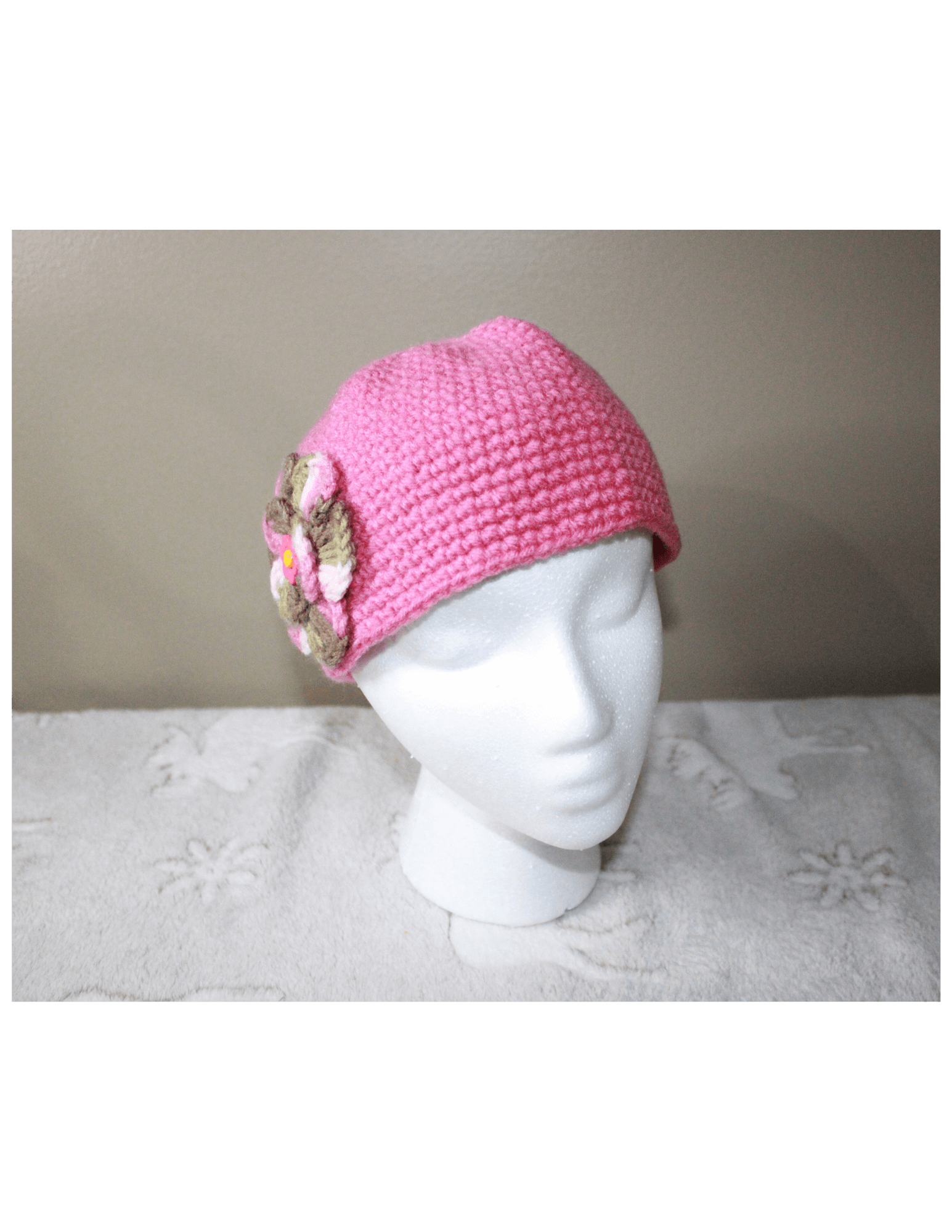 Pink Cute Hat For Women featuring unique artwork, perfect for personal style and expression.